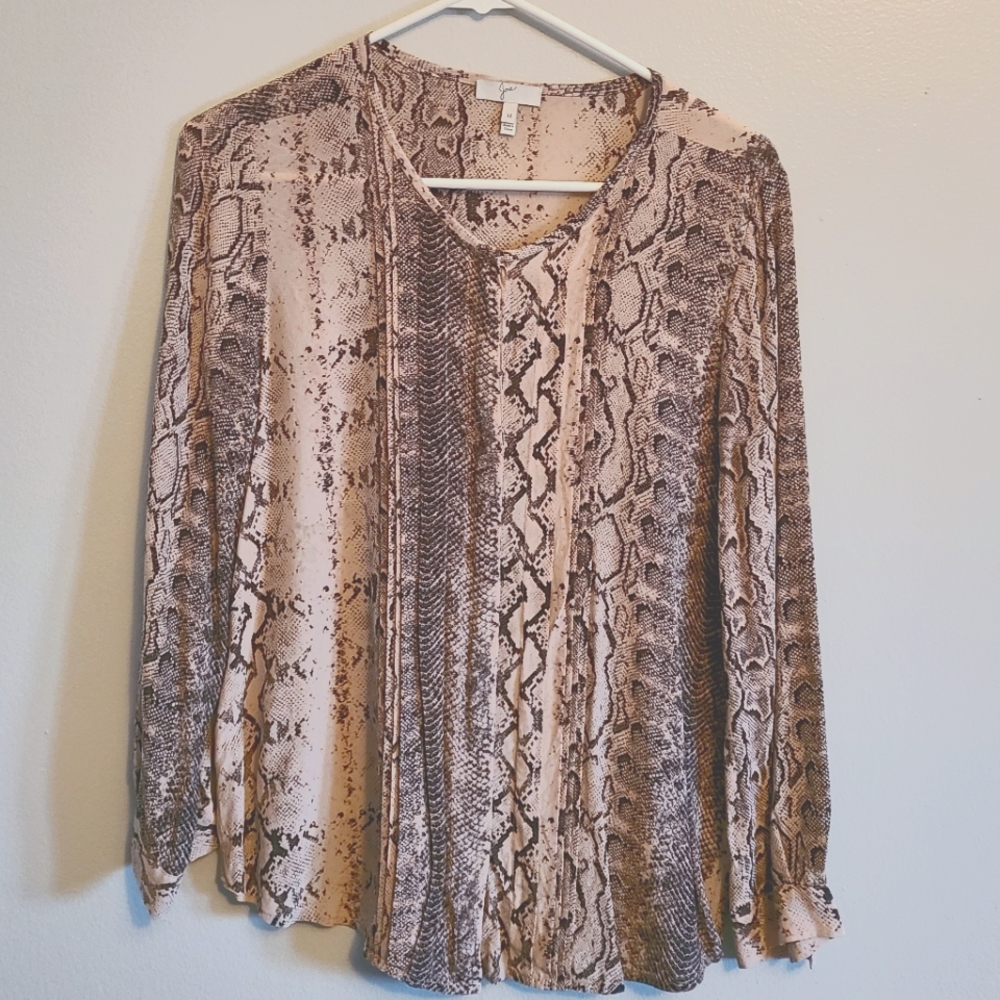 Joie Snake Print Blouse